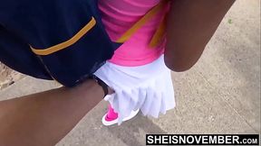 Shy young whore rides my horny BBC in exchange for a cookies and cream cone