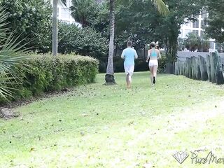 PureMature mother I'd like to fuck Cory Pursue screw and facial after run in the park