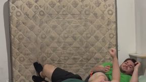 GYM MASTER ARMBAR AND FOOT DOM