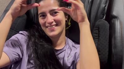 Hot stepmom with big ass gets pounded doggy-style in gym