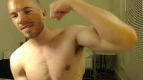 American Brock Shows Off His Biceps