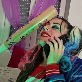 Harley Quinn Calls the Joker and Fucks Him