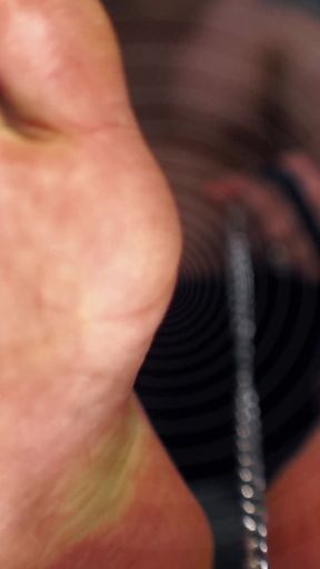 Chained to Master's Feet