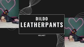 leather pants dildo play helmet