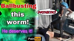 Ballbusting & Punishing my Slave for Ejaculating