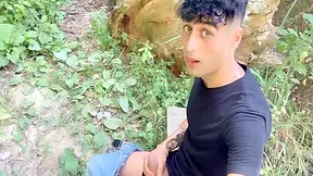 6 Public Places Wanking In One Day And Colossal And Far Cum Shot On A Path Edging