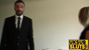 UKSubSluts com - Pascal White punishes a sexy submissive with rough spanking