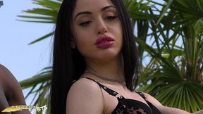 bts of the scene: (wet) new top class skinny isabella angelina get her first bbc and pee drinking scene, pee on ass, atm, swallow, 0%pussy, 100% hard.