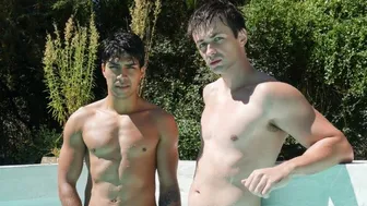 Dionisio Zagreus and Iggy David switch pool play for raw Latino pounding