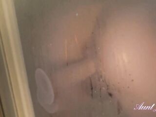 AuntJudys - Shower Time with Breasty Aged Shaggy Amateur Joana