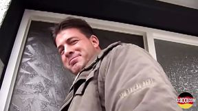Blonde Gets Roughly Fucked in Open