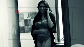 My girlfriend, a MILfy with pussy hair, handles it in her fullness