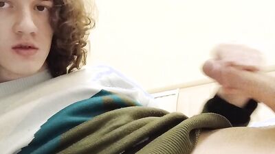 Trans-girl Stesha masturbates her clitoris and ass