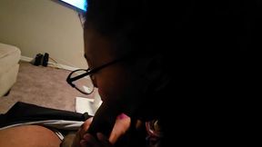 getting a blowjob from my natural ebony bbw (big mama) coworker. right after work!!!
