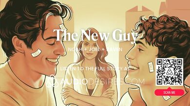 ASMR Audio Porn: Bisexual Male MFM Threesome with Femdom Female Boss – Cock Sharing & DP