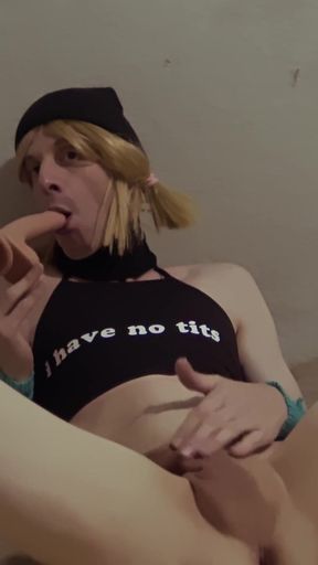 Slutty Sissy Has Fun While Alone