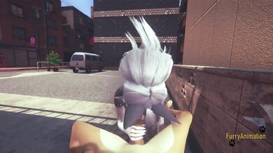 Furry Hentai - POV Wolf sucks cock and gets fucked