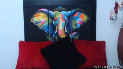 Redhead squirter toys on webcam