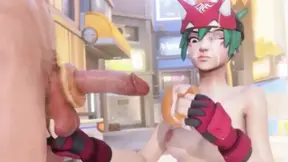 Waiter Girl Hardcore Fucking with Big Dick