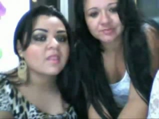 Two voluptuous filthy whores on webcam show their goodies