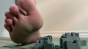 J2 mega giantess absolutely humiliates tiny city and crushes everything under her big bare sweaty dirty feet