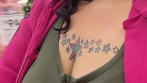 BBW Walking & Using Public Toilet in Store
