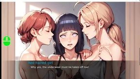 Hot tub seduction with HINATA and RANGIKU