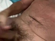 Jerking my cock on vacation! I came so hard!