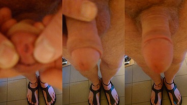 Spaß mit kleinem Penis in der Küche