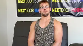Muscled Tattooed Amateur Jock Wanking Cock On Solo Casting 7 Min