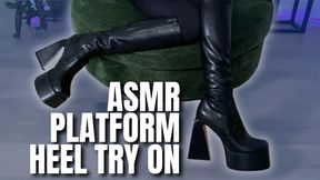 ASMR Platform Heel Try On