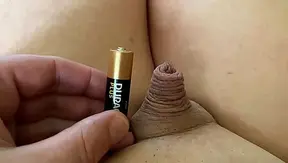 Micro Dick Meets AA Battery – Can He Handle the Comparison? – GaySizeQuest 18+