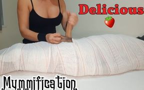 Part1 Mummified Handjob with Interruption of Cum for Two Minutes.