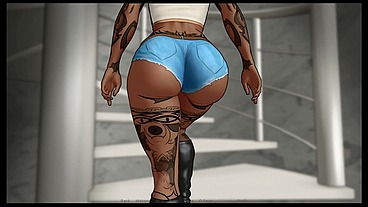 Divine Heel [ FETISH Hentai Game ] Ep.2 my best friend huge ass is tempting !