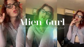 Hot Smoking Secretary | Alien Girl