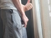 I jerk off in front of the window 🥵