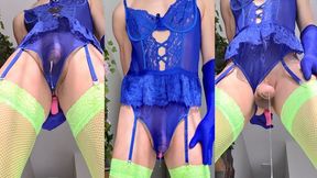 Sissy in Lingerie: 7+ Hands-Free Prostate Milking Orgasms with Vibrator