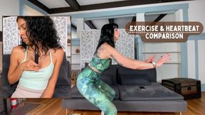 Exercise & Heartbeat Comparison Feat Aria Nicole and Nyxon 1080p