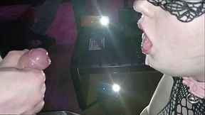 Extreme messy bukkake blowbang by 8 stranger guys in sexclub HD FULL