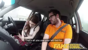 Hot Driving School USA babe Anna De Ville gets UK anal sex
