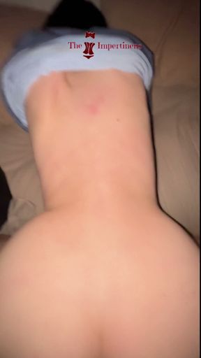 Fuck my stepsister with buttplug and after i spank her with a crop!!   Clip 2