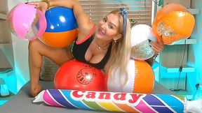 MOUTH INFLATION of Beach Balls, Pool Float, Hopper Ball