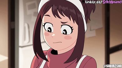 Ochaco's Animated Throat Gets Raw