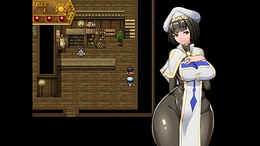 Nymphomania Priestess [ Cuckold Hentai game PornPlay ] Ep.5 the nun came twice while creampie for her first time having sex with her lover and master