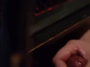 Small dick busts a slow-motion nut, 6 ropes! SIX SHOOTER!!!