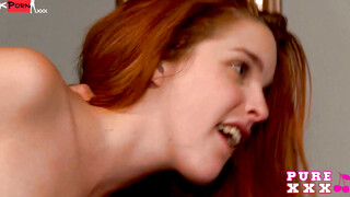 Uncut Monster Unleashed Redheaded Siren Takes on Two Giants