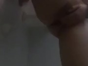 Jade fingering her little butt and pussy in the shower