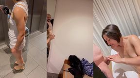 je rentre a l hotel mon string a la main et me deshabille dans le couloir