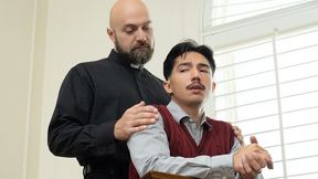Reverand Adam Snow Dominates Altar Boy Lucky Cruz in Steamy Encounter