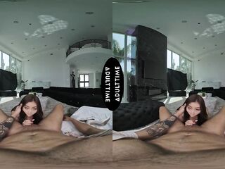 UP CLOSE VR - Nicole Doshi Takes Control In Cowgirl Vr Pov With Large Tit Hardcore Ride